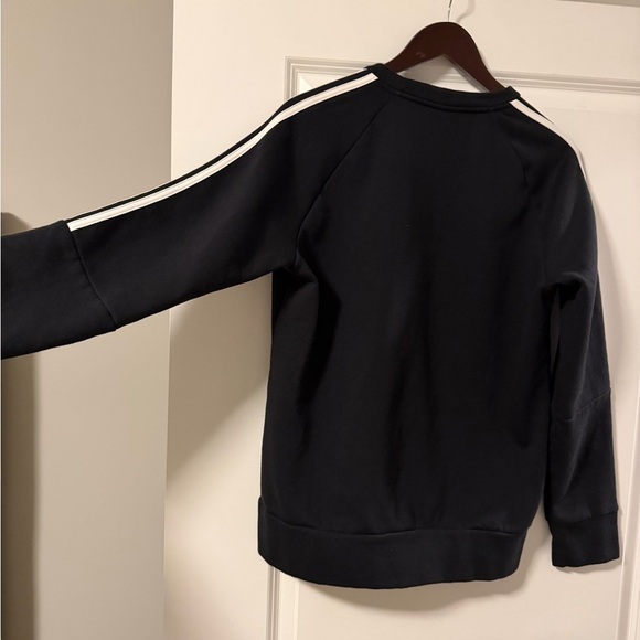 Adidas Men's Black Crewneck thick Sweater NOT FOR SALE - Picture 4 of 5